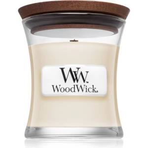 WoodWick White Tea & Jasmine ароматна свещ с дървен фитил 85 гр