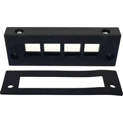 TRU COMPONENTS DVK-W4 lišta pro zavádění kabelů Průměr svorky (max.) 16 mm polyamid černá 1 ks