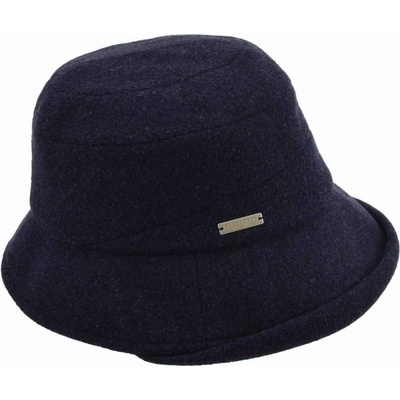 Seeberger dámský měkký klobouk cloche Bucket Hat modrý