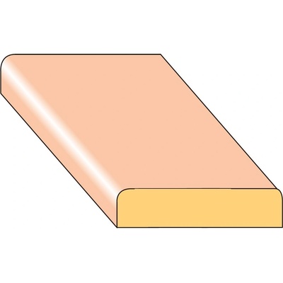 Lišta krycí K2 smrk nastavený 34×8×2000 mm, 25 ks/bal.