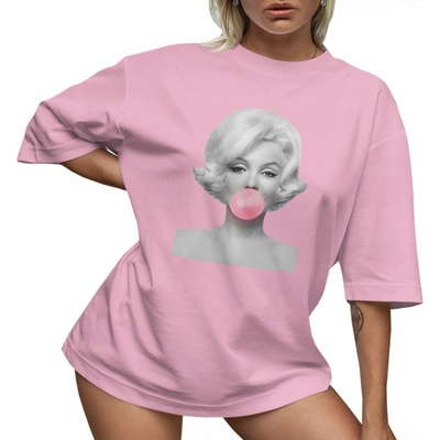 OVERSIZE TRIČKO VOĽNÉ TRIČKO MARILYN MONROE MÓDNE VOĽNÉ