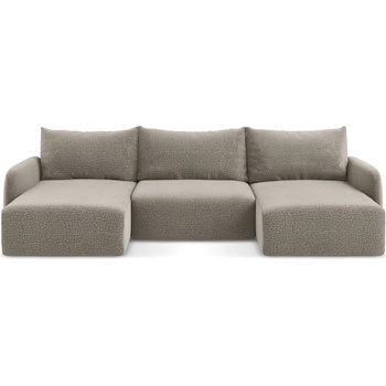 makamii Бежов разтегателен ъглов диван с място за съхранение Kalena - Makamii (KALENA_UF_38_P1_C2)