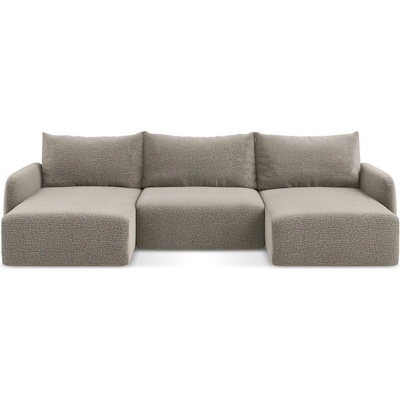 makamii Бежов разтегателен ъглов диван с място за съхранение Kalena - Makamii (KALENA_UF_38_P1_C2)