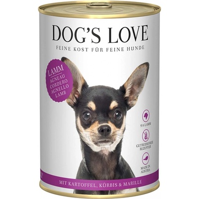 Dog's Love Classic jehněčí s bramborami dýní a meruňkou 6 x 400 g