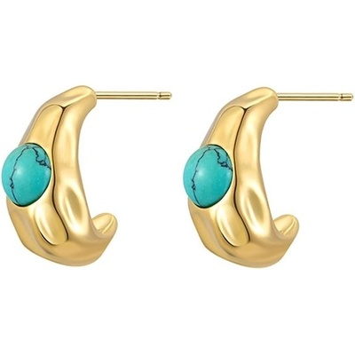 JAY náušnice s tyrkysem Azure Island stříbrné zapínání JAY-0116-ZS51322 Tyrkysová