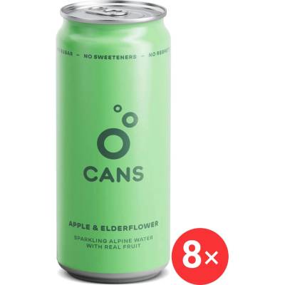 CANS s příchutí jablka a bezinky 8 x 330 ml