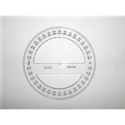 Úhloměr Koh-i-Noor 360/125 čirý