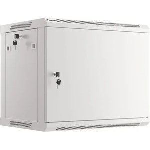 Lanberg Комуникационен шкаф, Lanberg rack cabinet 19" wall-mount 9U/600x450 for self-assembly with metal door grey (flat pack) (WF01-6409-00S) - megamag