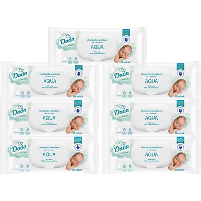 Dada Pure Care vlhčené ubrousky Aqua 6+1 zdarma 7 x 50 ks