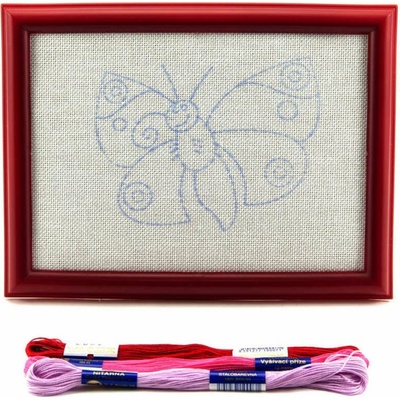 Teddies Vyšívání obdélníkový rámeček