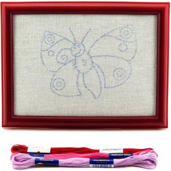 Teddies Vyšívání obdélníkový rámeček