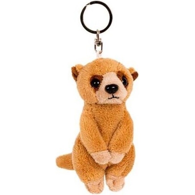 Prívesok na kľúče Teddies Surikata plyš plyš 5x10cm hnedá