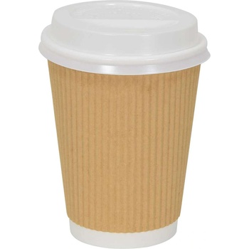 vidaXL Хартиени капаци за чаши за кафе Ø90 mm 12oz и 16oz 1000 бр (4102804)