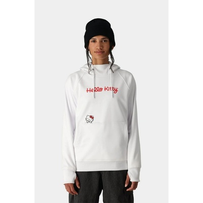 686 Bonded Flc Pullover Hoody Hello Kitty White
