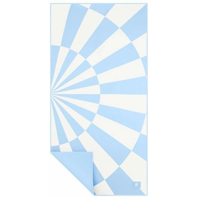 Spokey SUNNY cestovní osuška 80 x 160 cm modrá geometrie