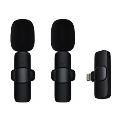 2v1 Lightning Lavalier Wireless Microphone (vč. Aku) – Zboží Živě