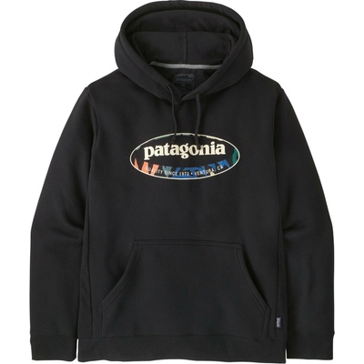 Patagonia ’95 Oval Logo Uprisal Hoody Men Black: Kaleido černá