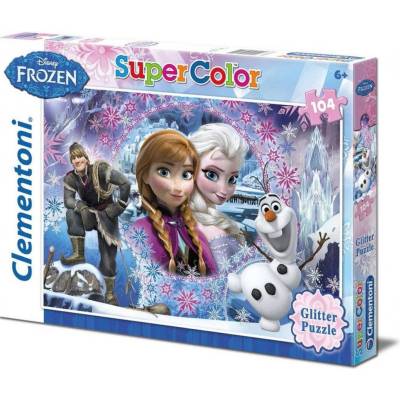 Clementoni 27248 Supercolor Glitter Frozen Ledové království 104 dielov