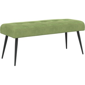 vidaXL Пейка с копчета Светло зелено 110 x 40 x 46 cm Кадифе (42038532)