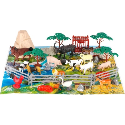 Cypress Комплект с фигури Cypress - Домашни животни, с подложка за игра (CY125591)