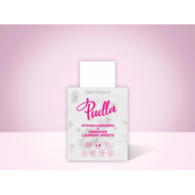 Puella univerzálne pásiky na pranie aktívne enzýmy bez parfumácie, 10 praní
