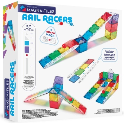 Magna-Tiles Magnetická stavebnica Rail Racers 33 ks