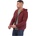 AQUASCUTUM Яке AQUASCUTUM Men's Hooded Hip Length Long Sleeve Medium Puffer Jacket - Bordeaux