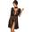 Obsessive Халат Peniuar-Lucita-koronkowy-pasek-choker-GRATIS-CzarnyV-55653-Czarny - Черен, размер S/M