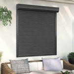 vidaXL Ролетна щора Антрацит 130 x 140 cm Алуминий и полиреутан (42047072)