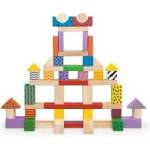 Vigan Viga Wooden Building Blocks Educational in Bucket City 100 Pieces Set