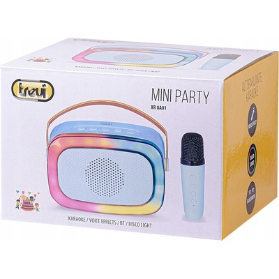 PŘENOSNÝ KARAOKE BOOMBOX SET REPRODUKTOR BLUETOOTH MIKROFON USB