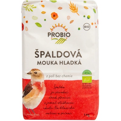 ProBio Špaldová hladká mouka Bio 1kg – Zboží Dáma