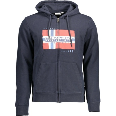 Napapijri pánska mikina na zips modrá