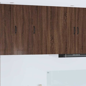 vidaXL Стенен шкаф PORTO Кафяв дъб 50 x 31 x 80 см Инженерна дървесина (885392)
