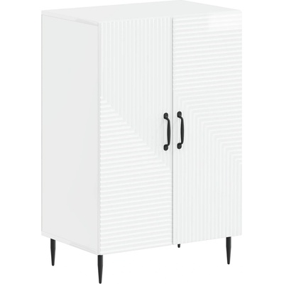 vidaXL Шкаф за обувки HAARLEM 59, 5 x 39, 5 x 89, 5 см Бял гланц (896869)