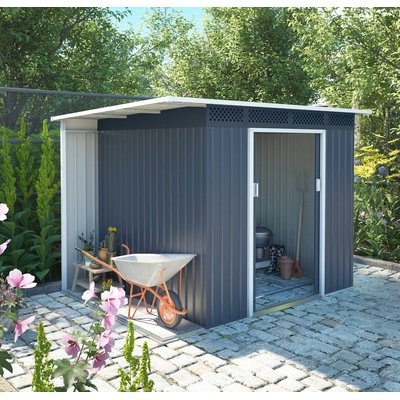 Rojaplast CHESTER A domek 184×257×142 cm šedá