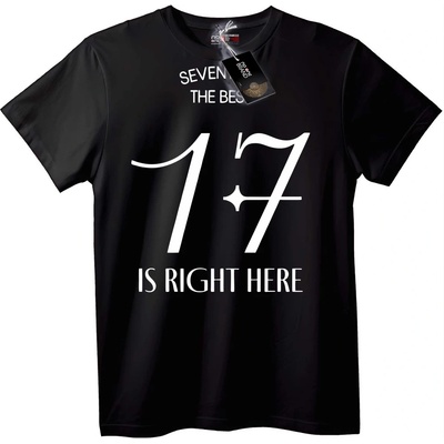 NOONEBRAND Тениска 17 е Тук - M, Black