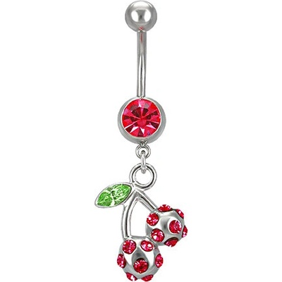 Marre piercing do pupíku třešně LPLJ046