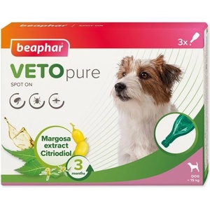 Beaphar Vetopure Spot-on пипета за котки 3 бр. S-M (244-211166)