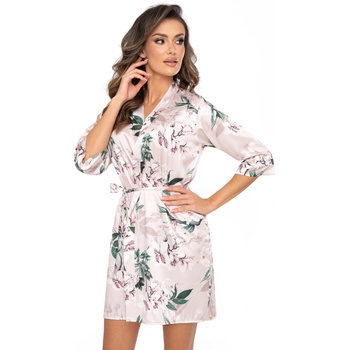 Donna Секси халат Szlafrok-Nelly-Dark-Beige-Dark-BeigeV-61632-Dark Beige - Черен, размер 44