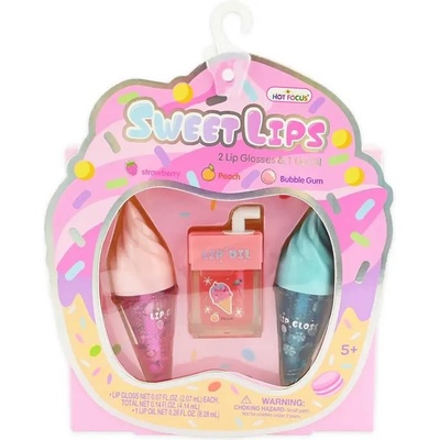Robetoy Детски гланц и олио за устни с форма на сладолед, 3 бр. - Robetoy