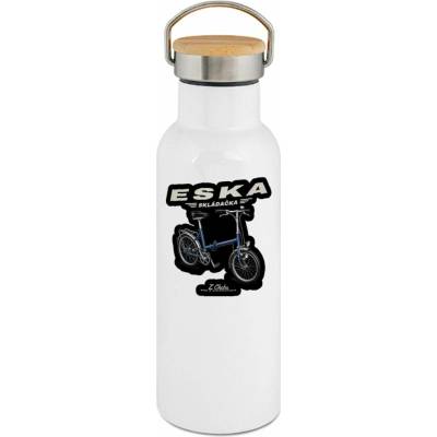 113TRIKO termoska Eska z Chebu, skládací potisk 500 ml