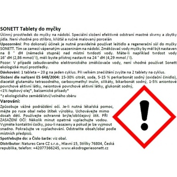 Sonett tablety do myčky 800 tablet x 20 g