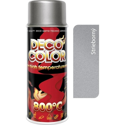 Deco Color High Temperature teploodolný náter až do 650°C strieborný/hliníkový 400ml