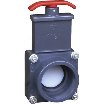 Summer Fun PVC uzatvárací ventil, dve mufny s pr. 50 mm, sivé