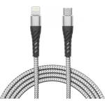 Delight iPhone Lightning Type-C кабел за данни 1 м сив 55434-1 (55434-1)