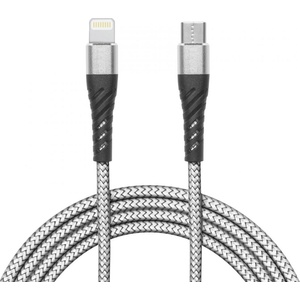 Delight iPhone Lightning Type-C кабел за данни 1 м сив 55434-1 (55434-1)