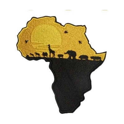 Nažehlovací nášivka - Afrika (9,7 x 11,0 cm)
