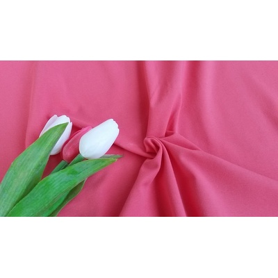 Bavlnený úplet TEINTURE koralový šírka 150 cm
