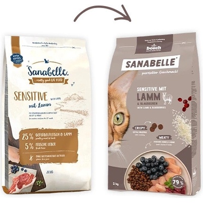 BOSCH Sanabelle Life Sensitive with lamb & blueberries suché 8 kg